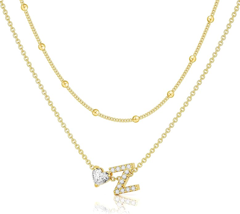 Bella Gold Initial Necklace – Dainty Personalized Letter Pendant