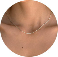 Diana Herringbone Necklace – 14K Gold Plated Layered Choker