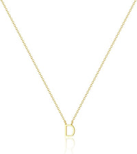 Bella Gold Initial Necklace – Dainty Personalized Letter Pendant