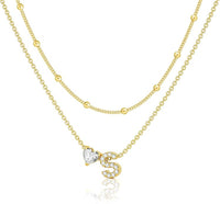 Bella Gold Initial Necklace – Dainty Personalized Letter Pendant