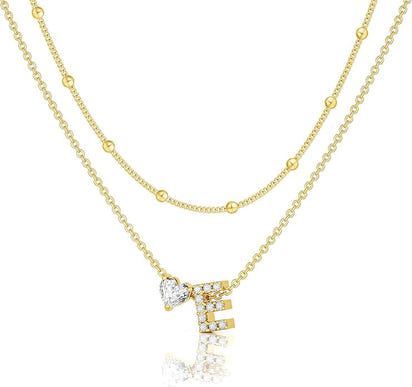 Bella Gold Initial Necklace – Dainty Personalized Letter Pendant