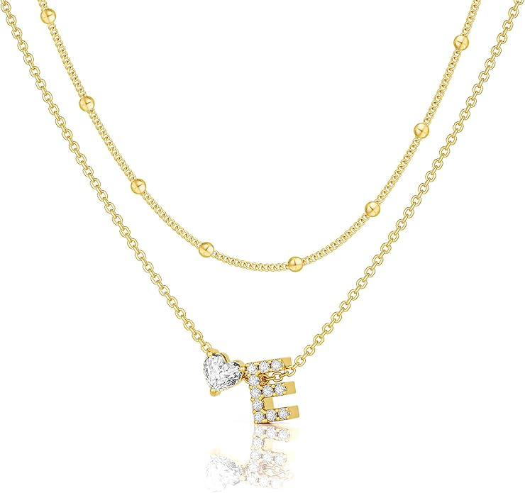 Bella Gold Initial Necklace – Dainty Personalized Letter Pendant