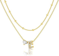 Bella Gold Initial Necklace – Dainty Personalized Letter Pendant