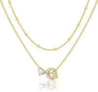 Bella Gold Initial Necklace – Dainty Personalized Letter Pendant