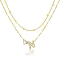 Bella Gold Initial Necklace – Dainty Personalized Letter Pendant