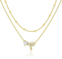 Bella Gold Initial Necklace – Dainty Personalized Letter Pendant