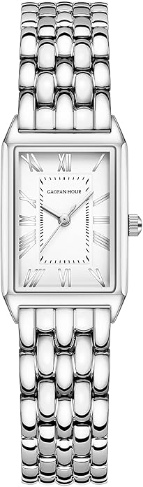 Aurelia Vintage Gold Watch – Rectangular Roman Dial Elegance