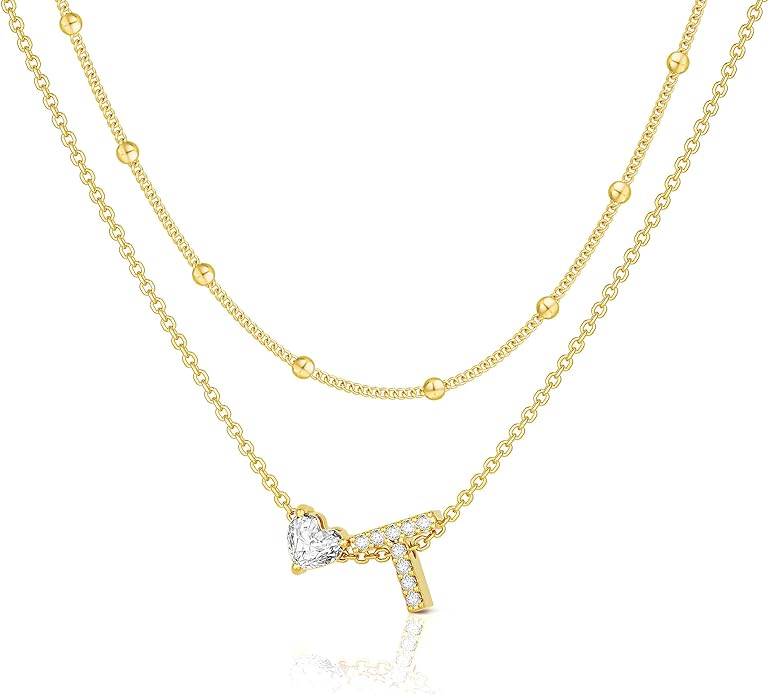 Bella Gold Initial Necklace – Dainty Personalized Letter Pendant