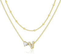 Bella Gold Initial Necklace – Dainty Personalized Letter Pendant