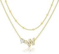 Bella Gold Initial Necklace – Dainty Personalized Letter Pendant